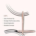 Flenc Black Eyeliner | Smudge Proof & Waterproof Eye liner | Long Lasting Matte Finish | Ultra Finish (Black)
