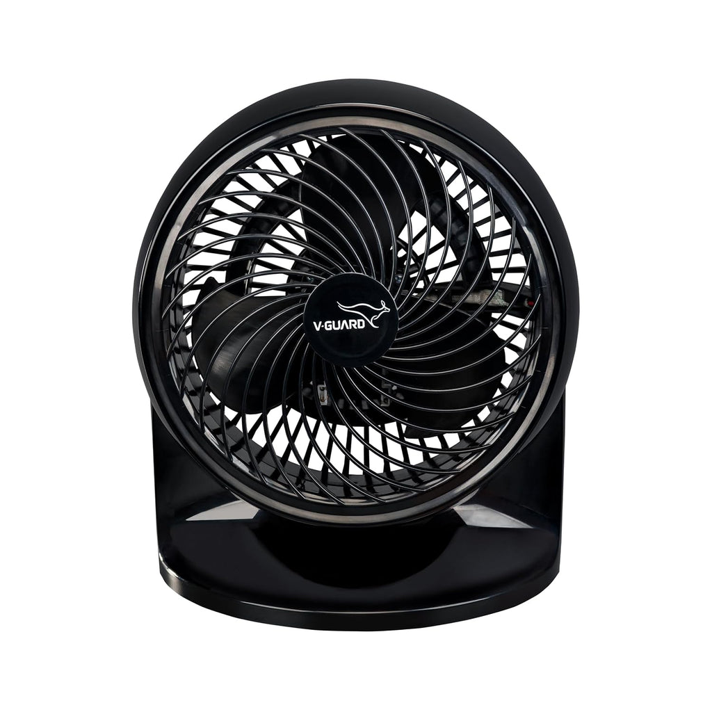 V-Guard Spinny Pro 180 mm Table & Wall Fan|ABS Body| 30 W|Black
