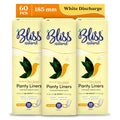BLISSNATURAL Panty Liners for Women 185mm Daily Use (Pack of 60)