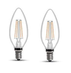 wipro Garnet Base E14 4-Watt LED Bulb (Pack of 4, Yellow)
