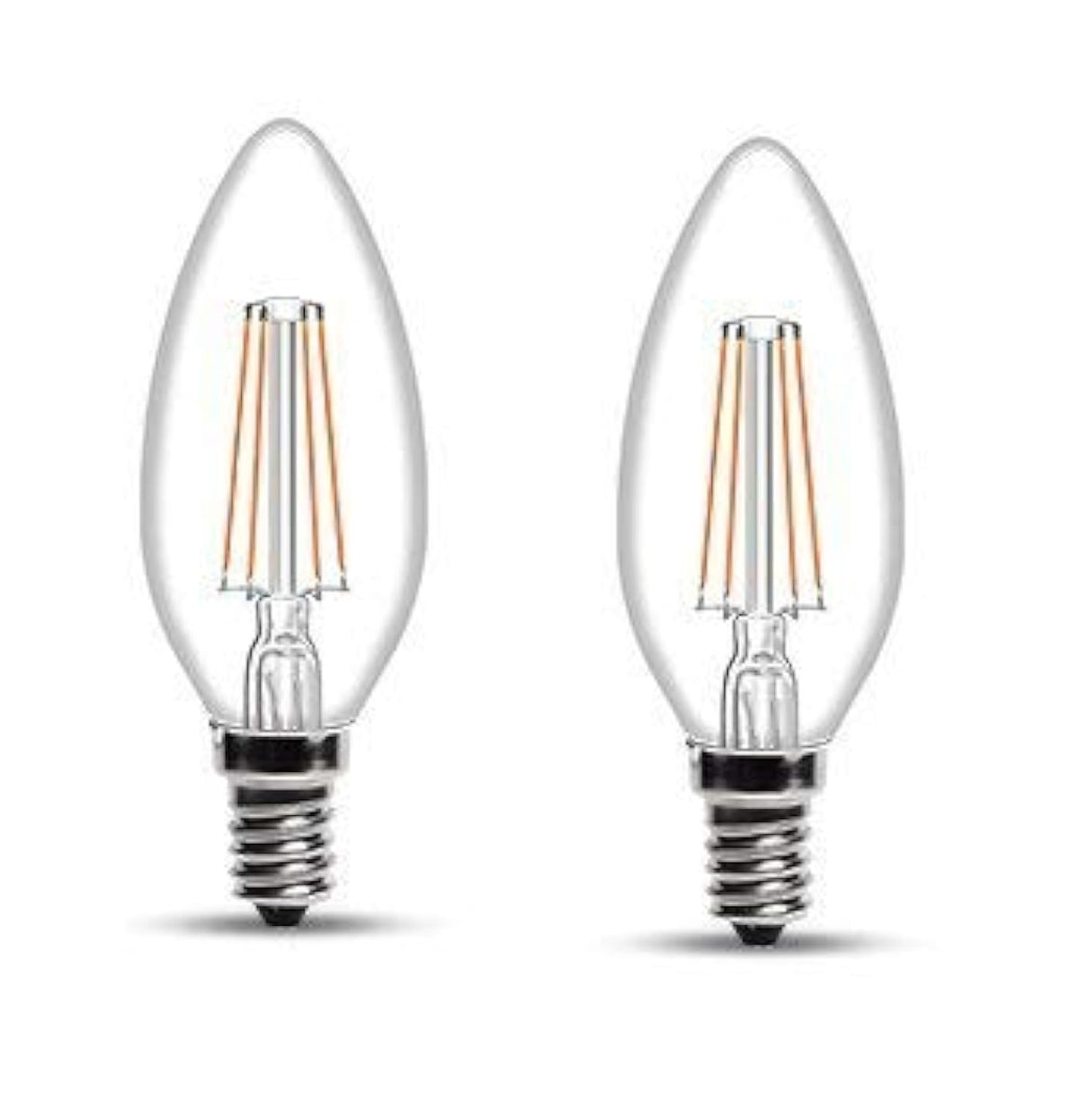 wipro Garnet Base E14 4-Watt LED Bulb (Pack of 4, Yellow)