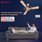 Havells 1200mm Enticer BLDC Prime Ceiling Fan| Compatible with Regulator & Remote| Upto 55% Energy Saving| 100% Copper Motor| 2...