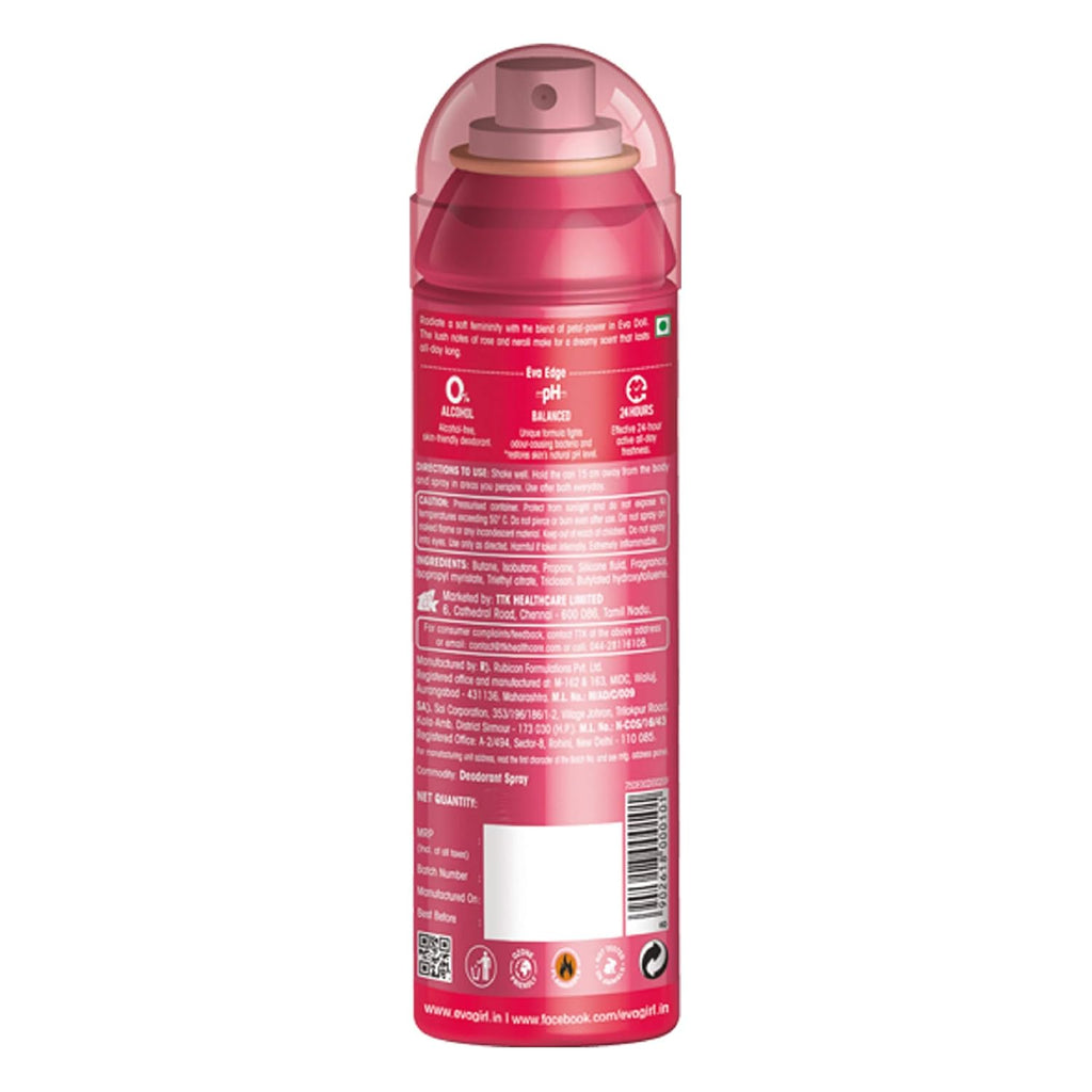 Eva Doll Deodorant Spray For Women, 150Ml