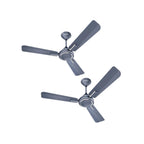 Havells 1200mm Ambrose Energy Saving High Speed Ceiling Fan|Premium Finish, Deco.Fan, Elegant Looks, High Air Delivery| 2 Yr Warranty by Brand | (Pack of 2, Nickel Saphire)