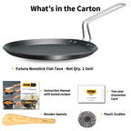 Hawkins Futura Induction Compatible Nonstick Flat Tava 30 cm, 4.88 mm (Black)