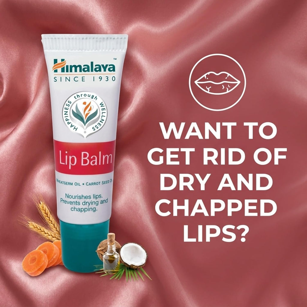 Himalaya Lip Balm 10gm| Soft| Naturally Pink Lips| Made with 100% Herbal Actives