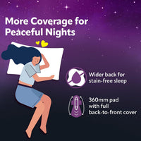 Evereve Comfort Nights Sanitary Pads XXXL+ 420mm, 20 Pads, 60% Longer with Wider back For All Night Care, Very Heavy Night Flow Absorption, Up to 100% Leak...