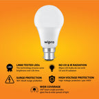 wipro Garnet Base B22 20-Watt LED Bulb (White) - Pack of 10