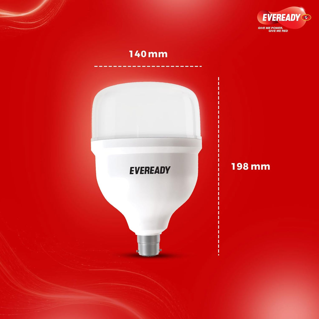 EVEREADY 50W LED Hammer Bulb, High CRI & High Efficiency | Energy Efficient, Mercury-Free, 4KV Surge Protection, 100 Lumens Per Watt, Warm White (3000K)...