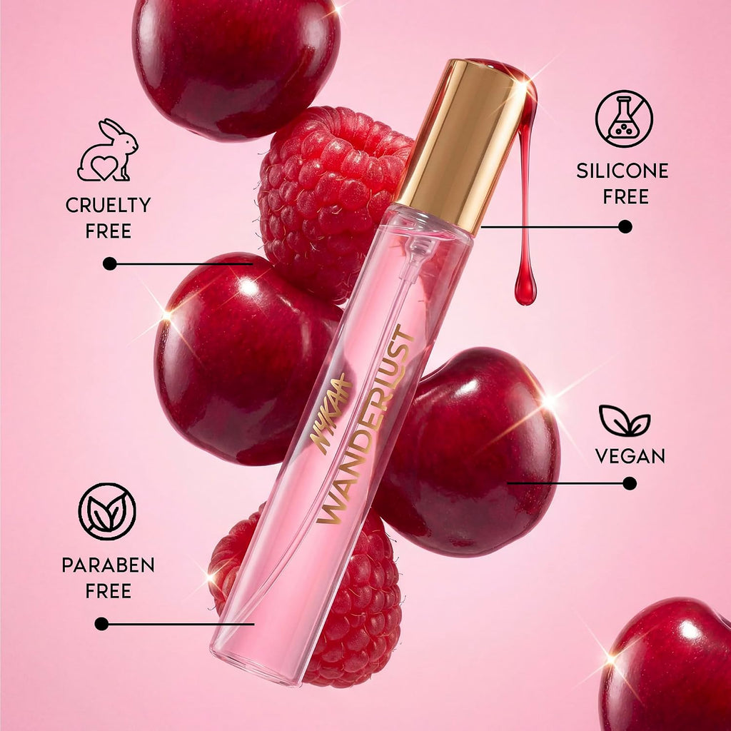 Nykaa Wanderlust Sugar Plum Cherry Eau De Parfum I Travel size, mini Perfume for Women – 16 ml I Cherry & Raspberry Perfume | Long–Lasting,...