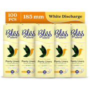 BLISSNATURAL Panty Liners for Women 185mm Daily Use (Pack of 100) |