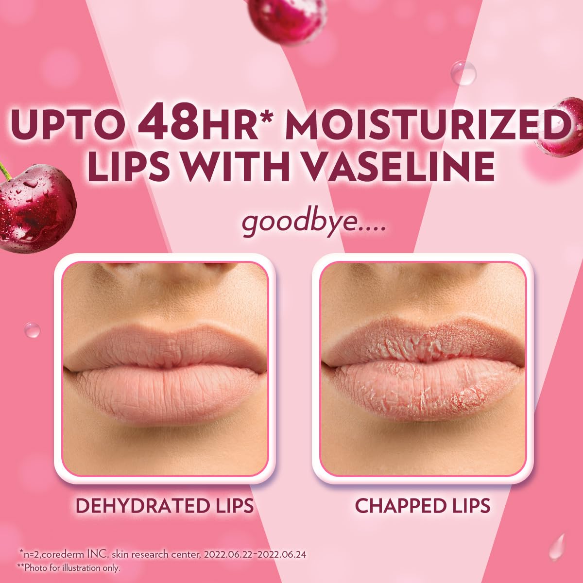 Vaseline Lip Care | Cherry Blush Tinted Lip Balm Stick | up to 48Hr moisturization | with petroleum jelly & Vitamin E | made in South Korea | 4.8g