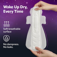 Evereve Comfort Nights Sanitary Pads XXXL+ 420mm, 20 Pads, 60% Longer with Wider back For All Night Care, Very Heavy Night Flow Absorption, Up to 100% Leak...