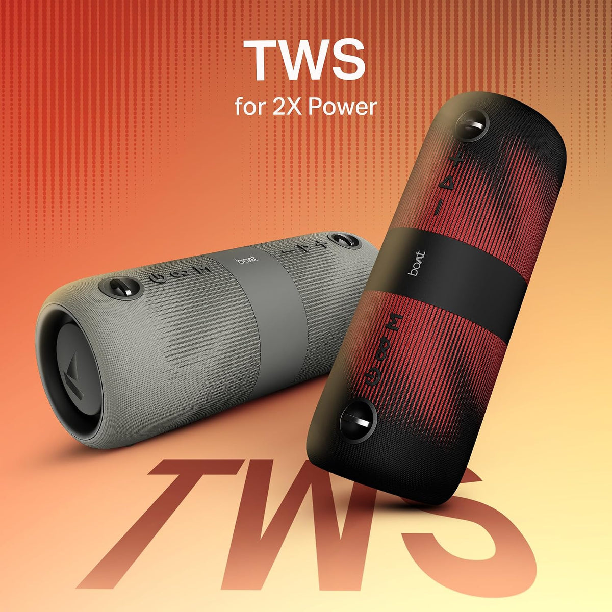 boAt Stone 1200 Pro, 60W Signature Sound, 76.2mm Drivers, TWS,7.5H Battery, Built-in Mic, Carry Strap,IPX6, Bluetooth Speaker, Wireless Speaker, Portable...