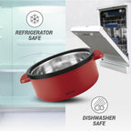 Milton Micronova Jr. Gift Set Inner Stainless Steel Casserole, Set of 3 (380 ml, 775 ml, 1345 ml)