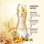 Ramsons - EXOTICA GOLD Eau De Parfum | 100 ML | Perfume For Women | TN - Cassis, Peach, Green Leaf, Lemon | MN - Jasmine, Rose, Lilly, Violet | BN - Musk