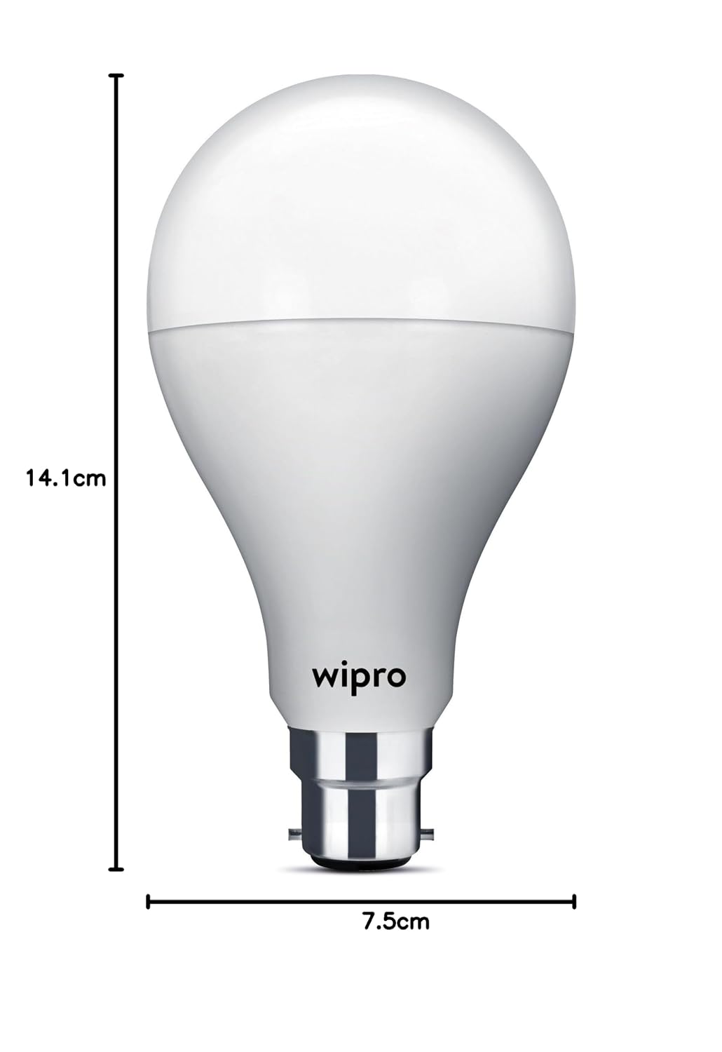Wipro Garnet A60 Base B22D 20-Watt LED Bulb (White, Pack of 1)