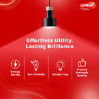 EVEREADY 50W LED Hammer Bulb, High CRI & High Efficiency | Energy Efficient, Mercury-Free, 4KV Surge Protection, 100 Lumens Per Watt, Warm White (3000K)...