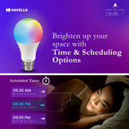 Havells Glamax 9W LED WiFi Smart B22 Bulb|Energy Efficient|Music Sync Function|Compatible with Amazon Alexa and Google Assistant|Multi User Feature|Made in India|Pack of 2