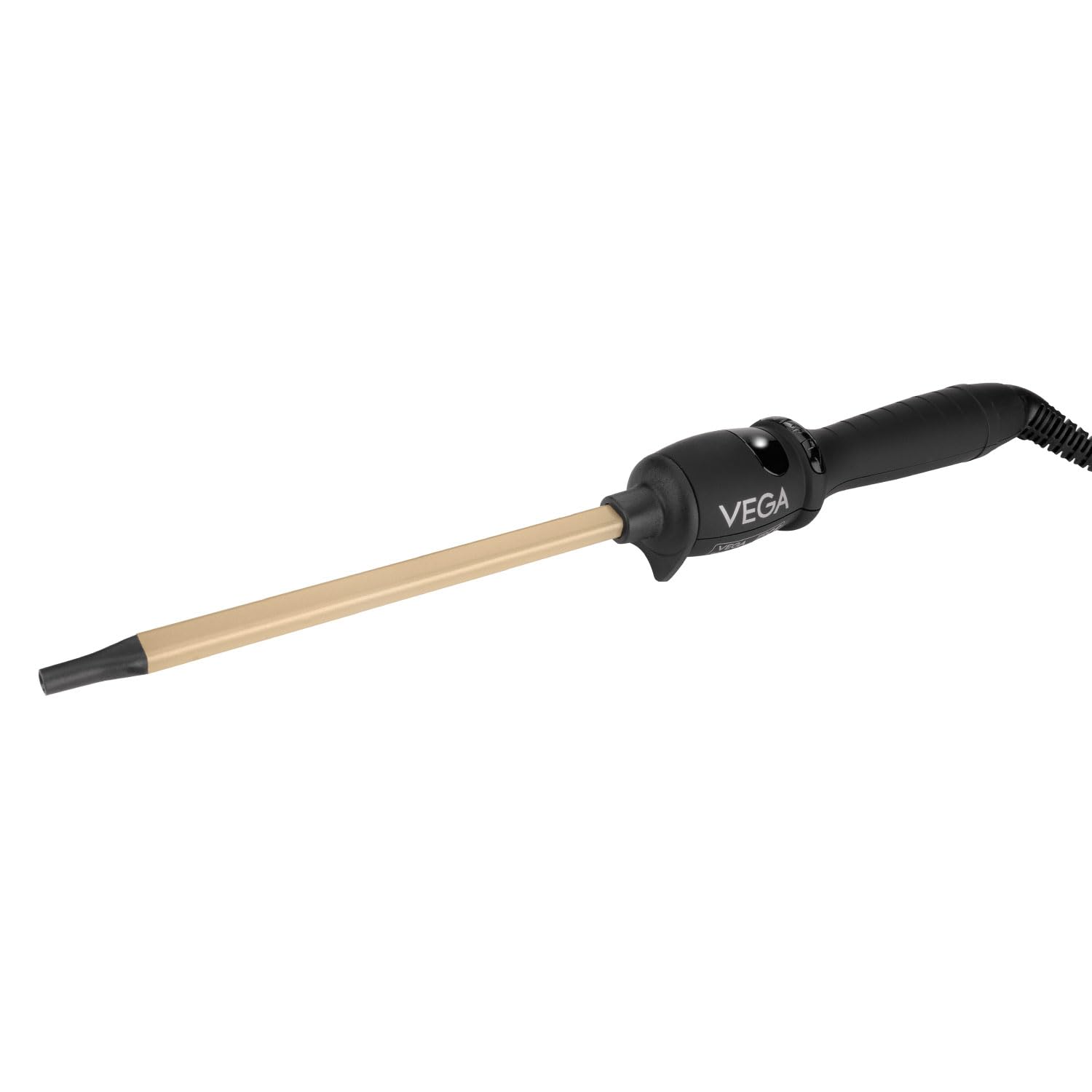 Vega Chopstick Hair Curler - 7x10 mm for Women with Ceramic Coated Barrel, Quick Heat, Cool Tip, Safety Stand, Maximum Temperature, Hair Curler, Black (VHCS-01)