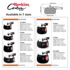 Hawkins 3 Litre Contura Black Pressure Cooker, Hard Anodised Inner Lid Cooker, Handi Cooker, (CB30)