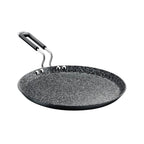 Prestige Durastone Hard Anodised 6 Layer Non-Stick Omni Tawa, 27 cm (Black)