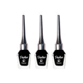 Dazller Eyeliner, 6.5mL (Pack of 3), Black, Velvet Matte, Washable, Water-resistant, Smudge-proof