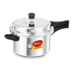 Pigeon by Stovekraft Deluxe Aluminium Pressure Cooker, 3 Litres, Silver