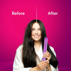 AGARO Hair Straightener, Keratin Infused Ceramic Coated Titanium Plates, Fast Heating, 4 Temperature Settings, Hair Straightening, Hair Styling For Women, Purple