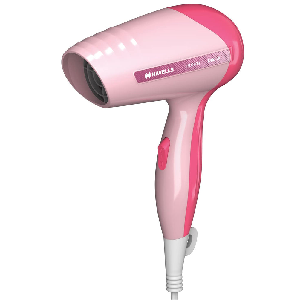 Havells 1200W Powerful Hair Dryer|Overheat Protection|2 Heat Settings (Hot/Warm)|Hd1903-1200 Watts