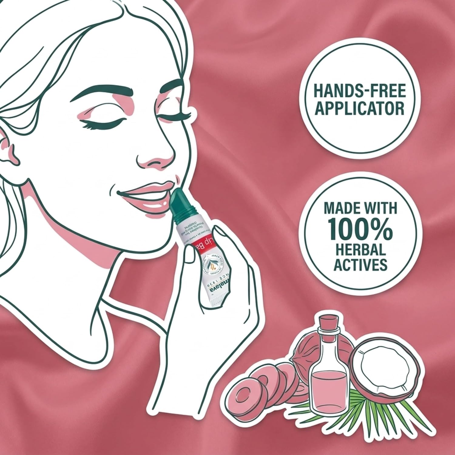 Himalaya Lip Balm 10gm| Soft| Naturally Pink Lips| Made with 100% Herbal Actives