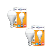 wipro Garnet Base B22D 20-Watt LED Bulb (White) - Pack of 2