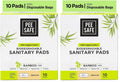 PEESAFE 100% Organic Cotton Biodegradable Sanitary Pads, Regular|Anti-Bacterial|Superb Absorbency|Long Lasting Protection|Skin Friendly|Comfortable &...