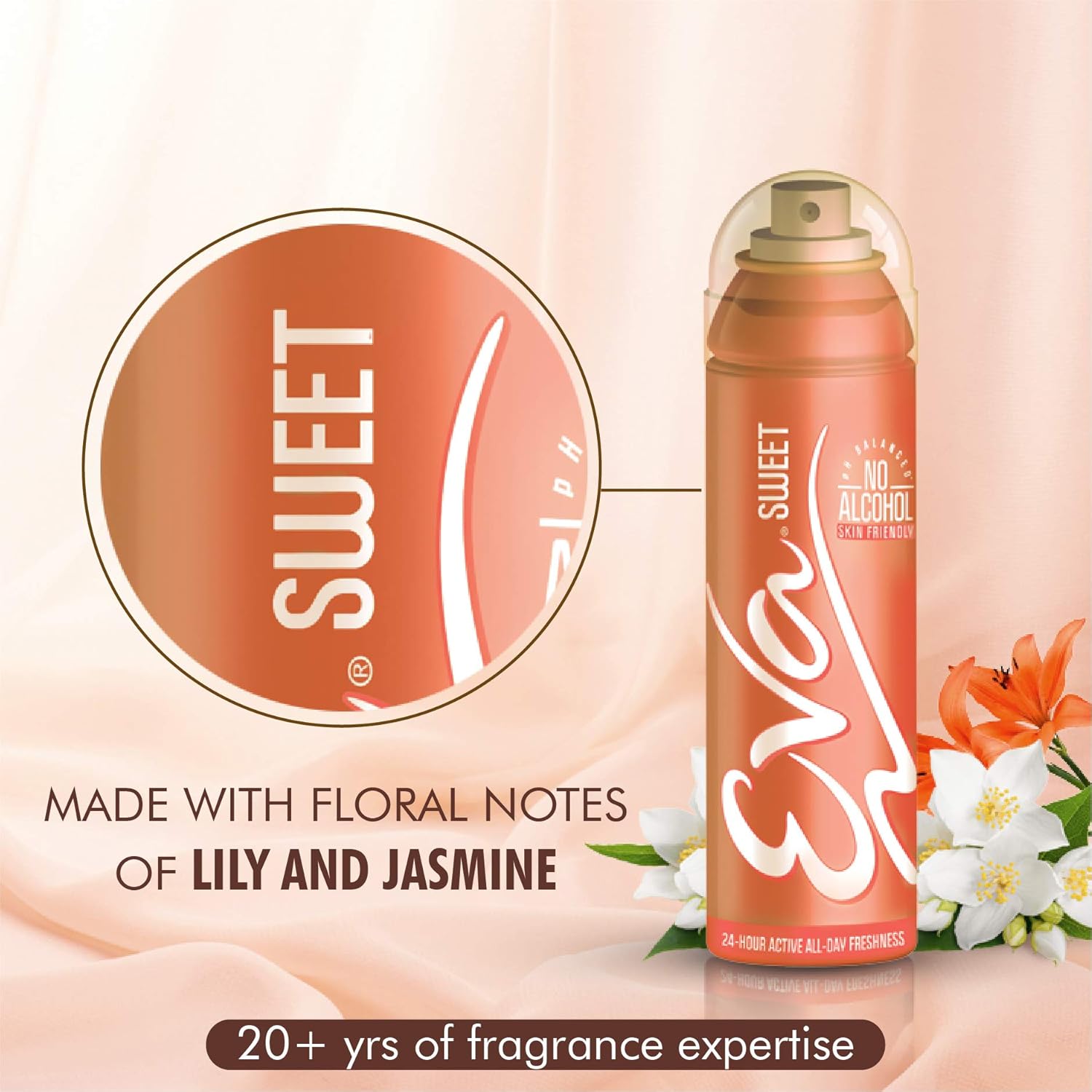Eva Womens Deodorant Spray Sweet, 150 Ml