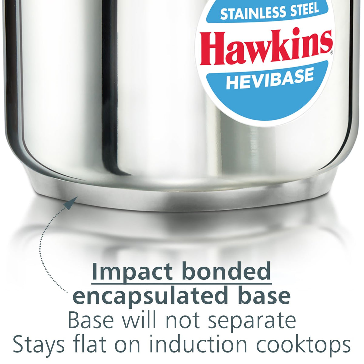 Hawkins 3 Litre Pressure Cooker | Stainless Steel | Hevibase | Straight Body | Tall Design | Induction Safe | Ideal for 3–4 persons | Silver...