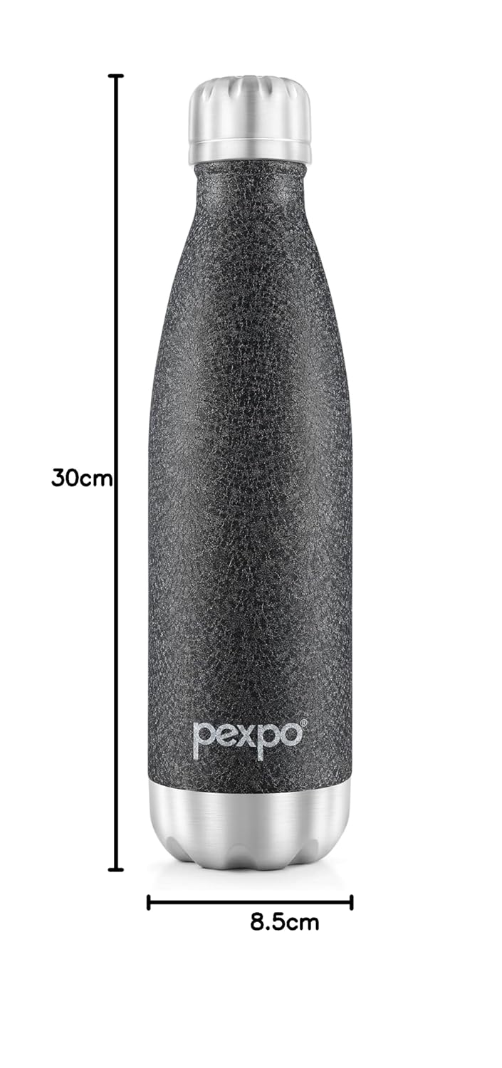 Stainless Steel Water Bottle Electro Black 500ml