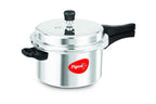 Pigeon by Stovekraft Deluxe Aluminium Pressure Cooker, 3 Litres, Silver