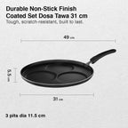 Prestige Omega Select Plus Set Dosa Tawa|Scratch & Abraison Resistant|3 Layers Metal Spoon Friendly Coating|