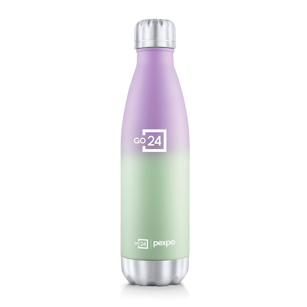 Stainless Steel Water Bottle Electro Green-Purple Ombre 500ml