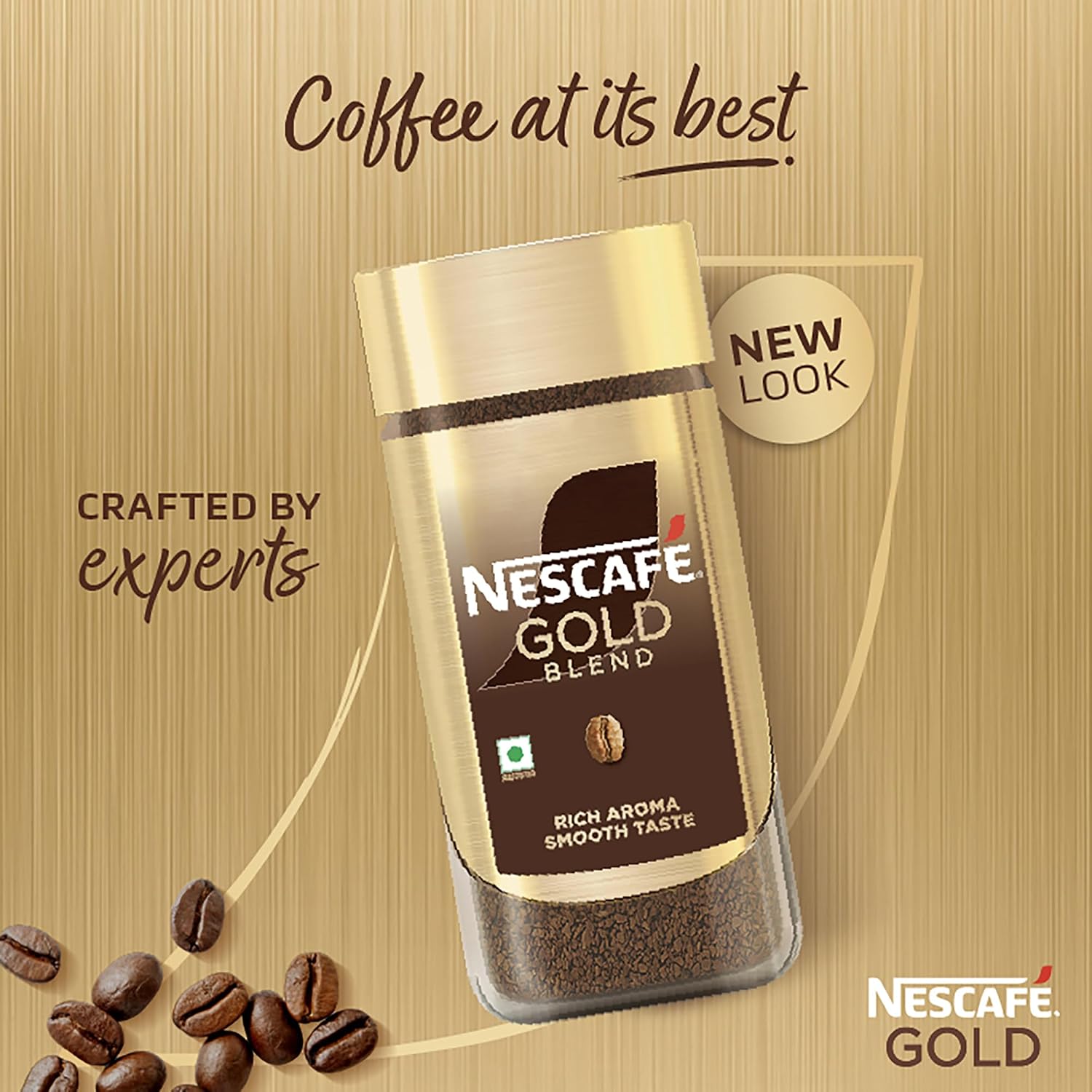 NESCAFE Gold Instant Coffee Powder 50g, Jar (Pack of 2)