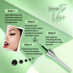 Dazller Eyeliner, 6.5mL (Pack of 3), Black, Velvet Matte, Washable, Water-resistant, Smudge-proof