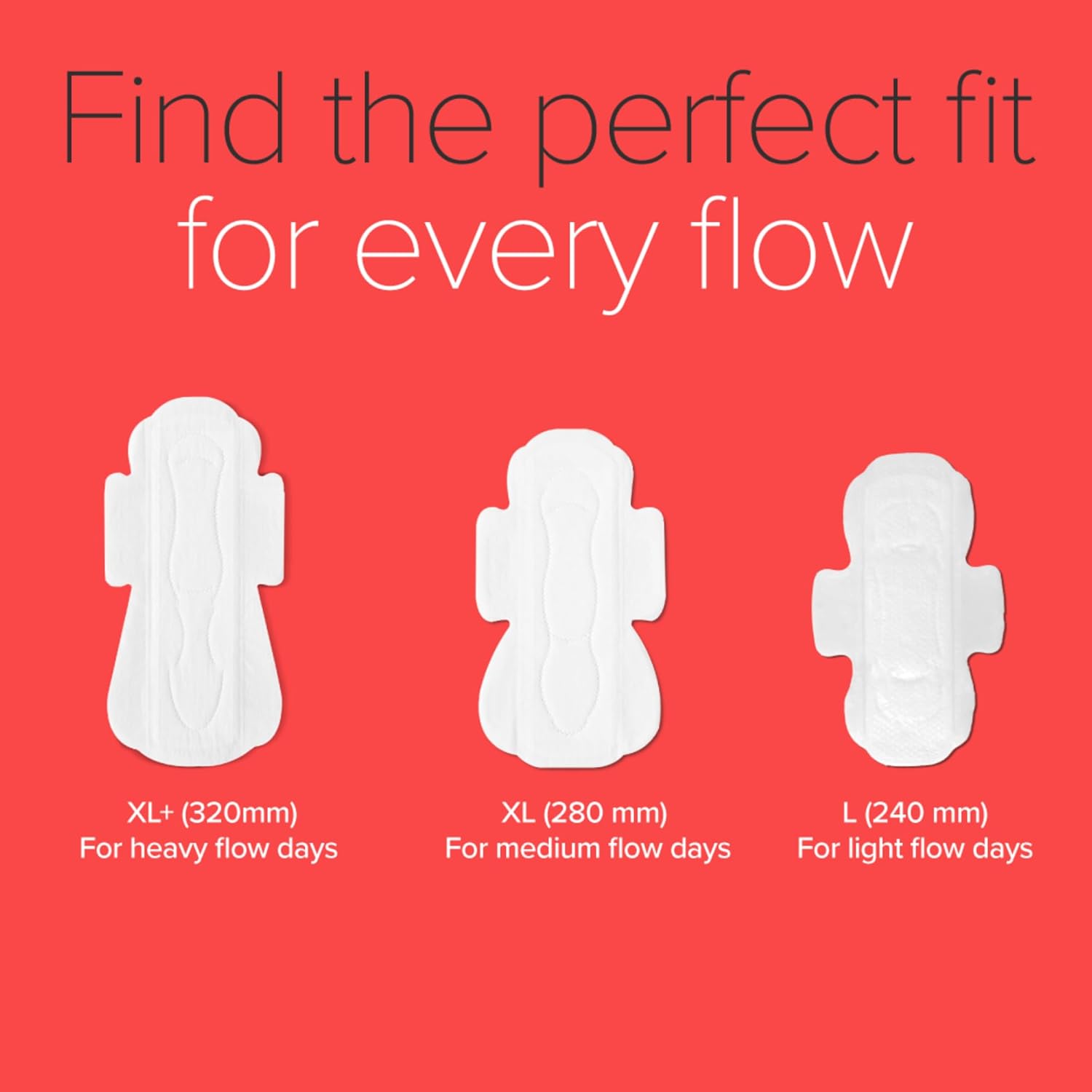 Nua Ultra Safe| 30 Heavy Flow -XL+ | SUPER SAVER PACK | Leakproof & Toxic Free Sanitary Pad (Pack of 30)