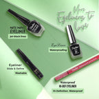 Dazller Eyeliner, 6.5mL (Pack of 3), Black, Velvet Matte, Washable, Water-resistant, Smudge-proof