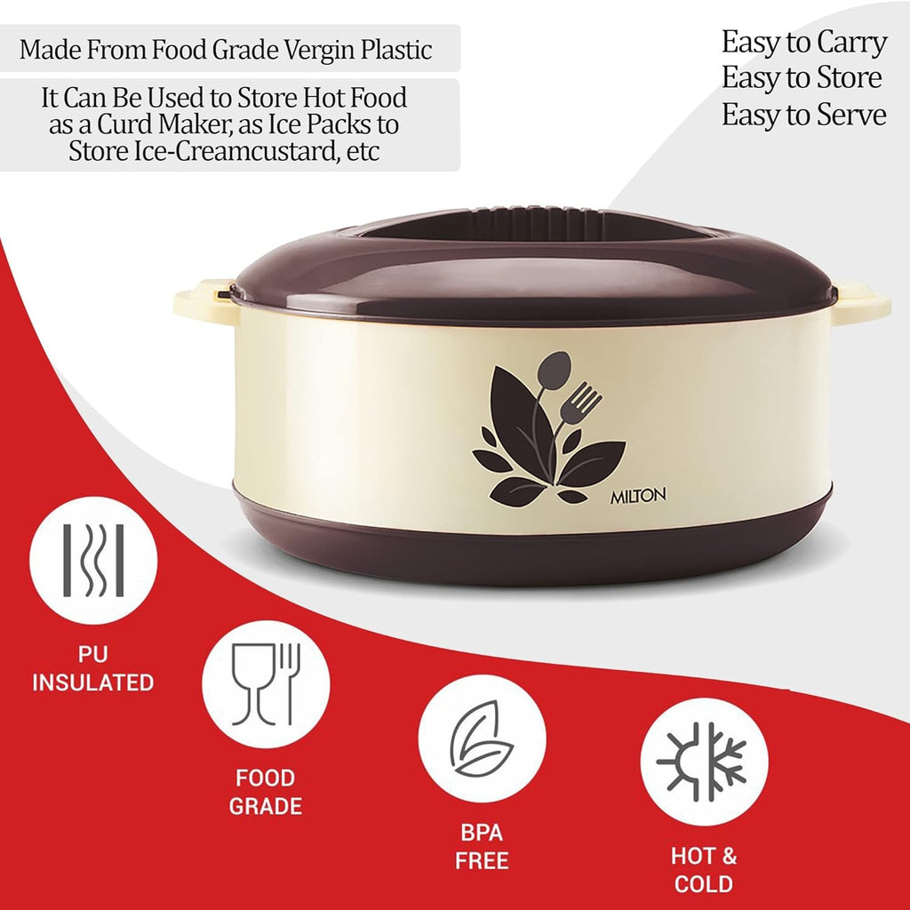 MILTON Orchid 3000 Casserole 2850 ml, Dark-Brown (Stainless Steel)