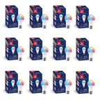Havells Glamax 9W B22 WiFi LED Smart Bulb with Music Sync Function, Compatible with Amazon Alexa and Google Assistant (16M Colours) (Pack of 12)