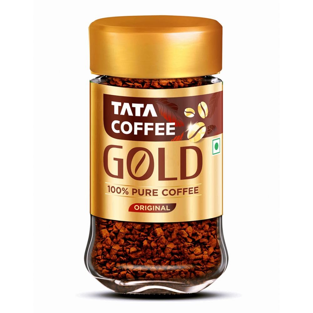 Tata Coffee Gold Original, Instant & Pure Coffee Jar, 50g