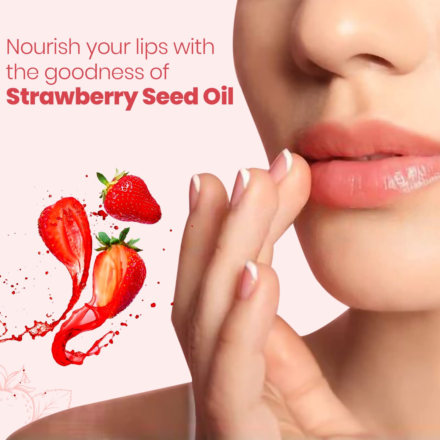 Himalaya Strawberry Shine Lip Balm | 4.5gm| 100% Natural Colour | Naturally Glossy | Soft & Nourished Lips | Natural Vitamin E