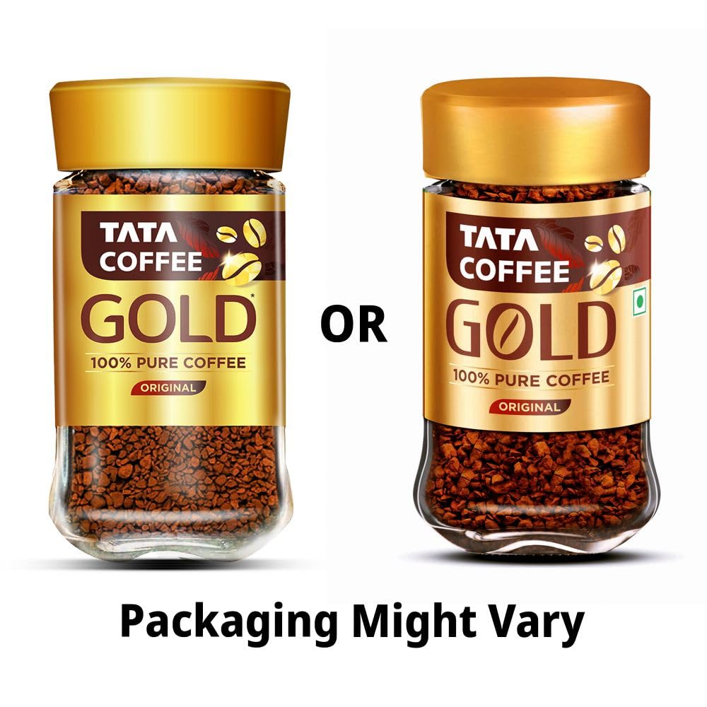 Tata Coffee Gold Original, Instant & Pure Coffee Jar, 50g