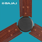 Bajaj Classico Sleek Wood 5S 1200mm Ceiling Fan with Remote | BEE 5 Star Rated Energy Efficient |