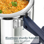 Hawkins 3 Litre Pressure Cooker | Stainless Steel | Hevibase | Straight Body | Tall Design | Induction Safe | Ideal for 3–4 persons | Silver...